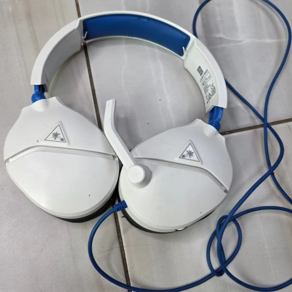 Turtle Beach Ear Force Recon 70P Gaming Headset‎ White PlayStation Xbox PC S2